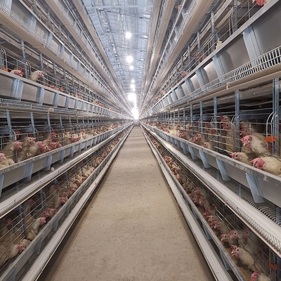 Robust medium broiler cages are designed to efficiently manage young chicks.