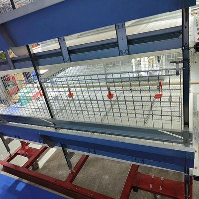 Automated H-Type Broiler Cage System Hot Dip Galvanized High Density Full Automatic Poultry Farming Equipment
