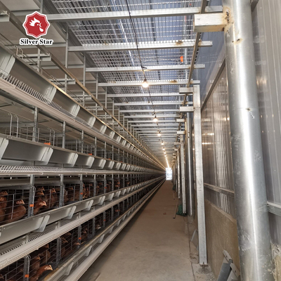 2024 Galvanized Poultry Cage For Layer Chickens Equipment Automated Chicken Layer Farming Cage