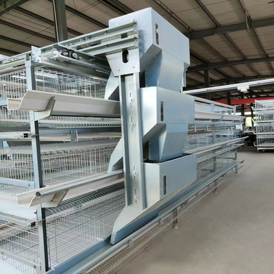 Galvanized Steel Poultry Battery Chicken Cages 3 Tier Egg Layer Cage A4L-160