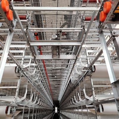 Hot Dipped Galvanized Steel 8 Tiers High Density Full Automatic Operation Battery Chicken Cage Poultry Farming Equipment