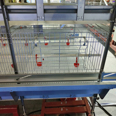 H Frame Battery Broiler Chicken Cage Hot Galvanized Steel Wire Mesh
